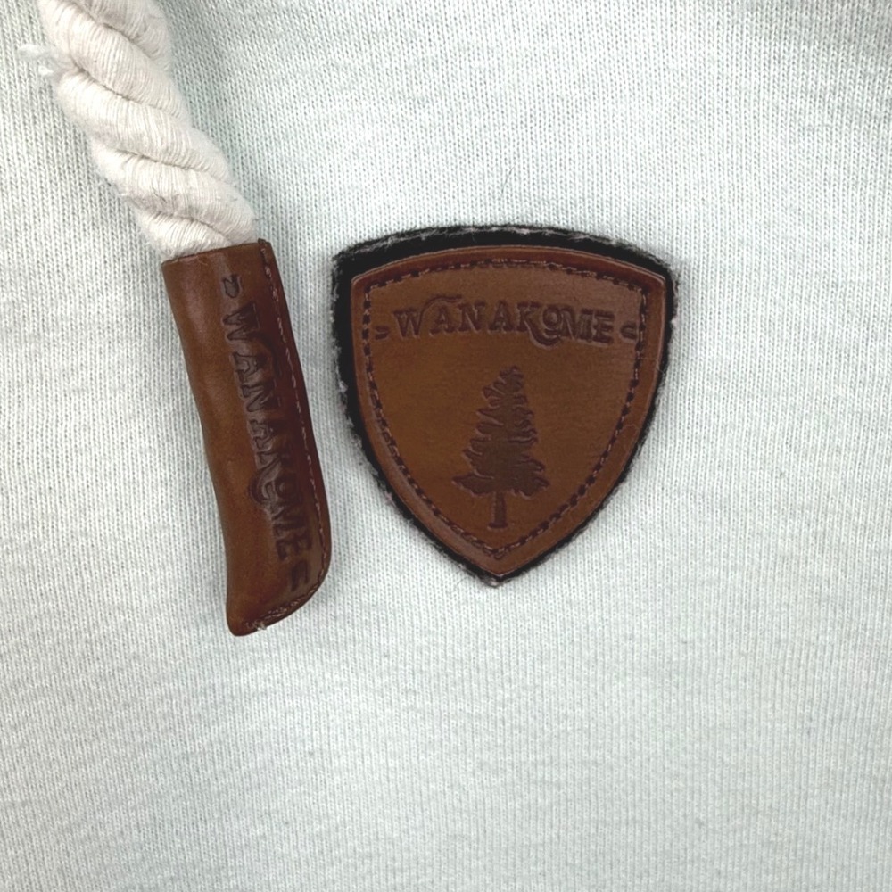Wanakome Selene Half Zip Hoodie Mint Green XL cozy cabin gorpcore -SPOTS - Picture 9 of 9